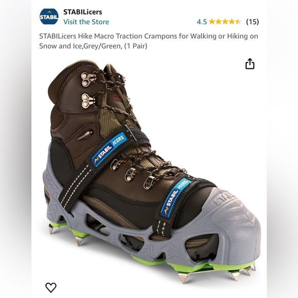 STABILicers Hike Macro for Walking or Hiking on Snow and Ice Size Medium - Picture 6 of 8